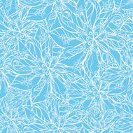 Blue Floral Pattern N5