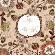vector floral frame N2