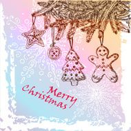 gingerbread cookies on christmas tree