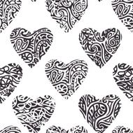 Heart ornate pattern