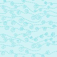 Seamless wave hand-drawn pattern N91