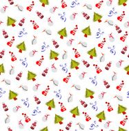 Illustration Seamless Christmas Pattern