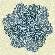 Floral design element vintage style N2