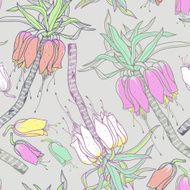 Vector seamless floral pattern N207