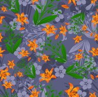 Seamless Floral Pattern N218