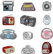 cartoon radio icon N2