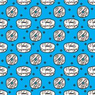 doodle donuts pattern N7