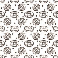 doodle donuts pattern N8