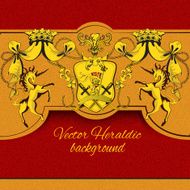 Heraldic colored background N2