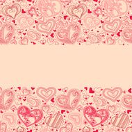 Illustration with hearts