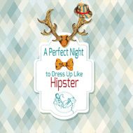 Hipster retro poster N2