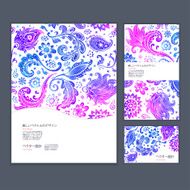 Beautiful floral set of banners N9
