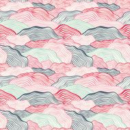 Seamless pattern with wavy scale texture N16