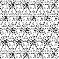 abstract black and white vector decoration pattern background