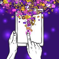 Communication Concept With Tablet