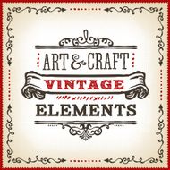 Hand Drawn Vintage Label N8