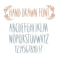 Doodle vector font N2