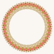 hand-drawing ornamental abstract background with hearts for valentines or wedding