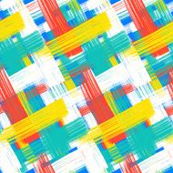 Vector seamless bold plaid pattern N12