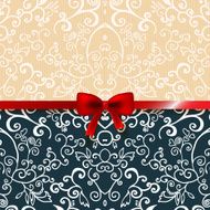 Vintage romantic background floral card N2