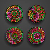 Set of floral design elements N2