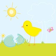 Hatched Chick Scene