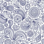 Beautiful floral paisley seamless N3