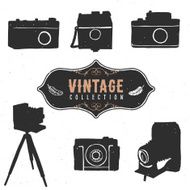 Vintage retro old camera collection