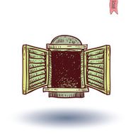 Window set doodle Vector illustration N32