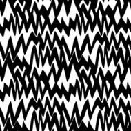 Striped hand drawn pattern with zigzag lines