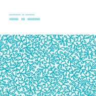Vector abstract underwater plants horizontal frame seamless pattern background N2