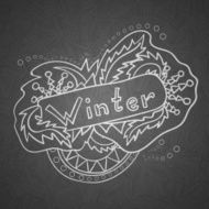 Vector hand drawn winter illustration N4