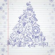 Hand Drawn Christmas Set N19