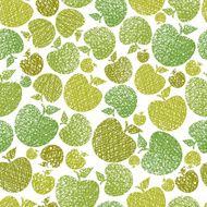 Organic food theme seamless background Apples