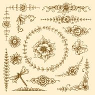 Vintage decorative elements N2