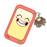 phone character cartoon illustration