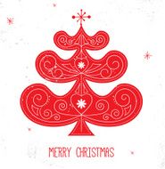 Scandinavian Christmas Red and White Decoration