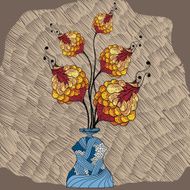 Vase of flowers N4