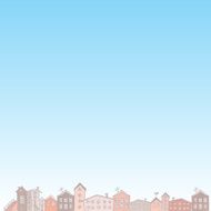 nature blue background with City Vector