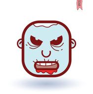 zombie cartoon character vector illustration N55