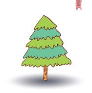 Christmas Tree Vector Illustration N15