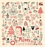 Doodle Christmas element vector illustration N10