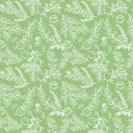Seamless Tileable Vintage Floral Background Pattern - Vector Illustration N3