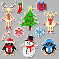 Collection of Christmas elements