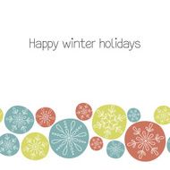 Snowflakes seamless border