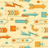 Doodle arrows pattern
