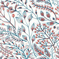 Vector floral seamless pattern N16