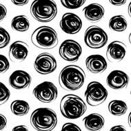 Curl abstract polka dot pattern