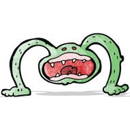 cartoon weird monster N17