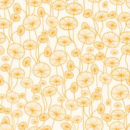 Sunshine Plants Seamless Pattern Background N2